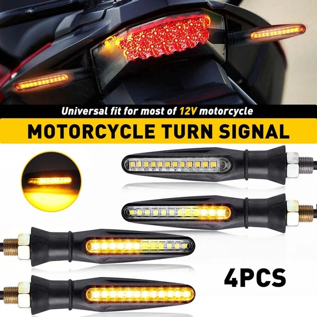 Motorcycle LED Turn Signal Lights Indicator Blinkers For Honda Rebel/ Nighthawk