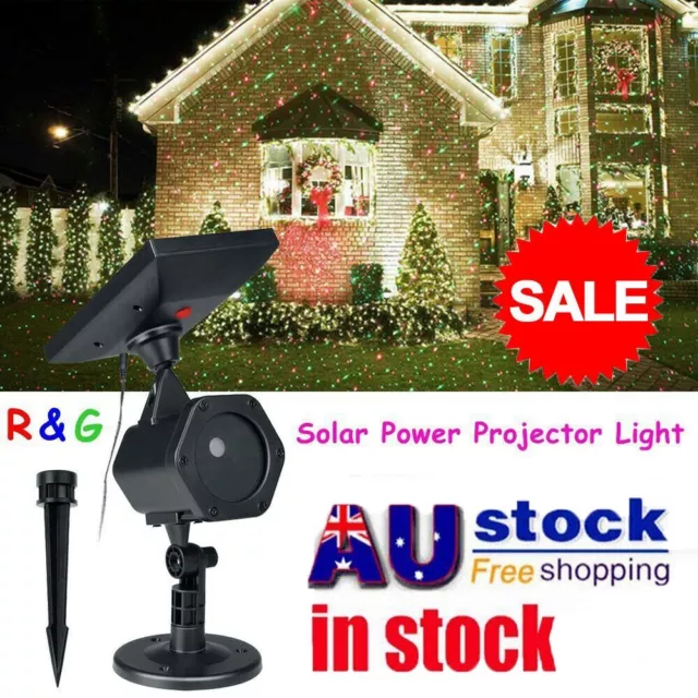 Solar Laser Light RGB Stage Outdoor Garden Xmas Projector Fairy Lamp 2020 NAC