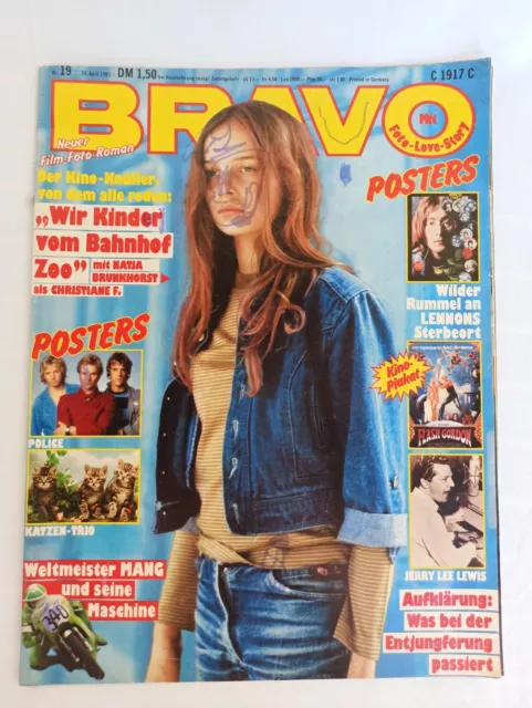 BRAVO Zeitschrift Nr 19 30. April 1981 John Lennon Jerry Lee Lewis Flash Gordon