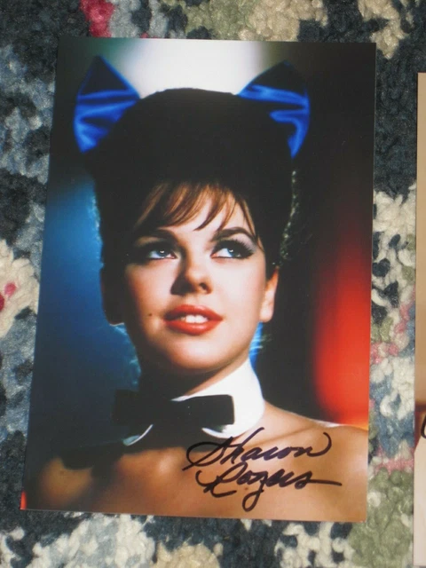 PLAYBOY PLAYMATE SHARON Rogers signiert 4x6 SEXY Foto AUTOGRAMM 1E EUR