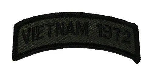 Vietnam 1972 Veteran Tab Od Olive Drab Top Rocker Patch South East Asia