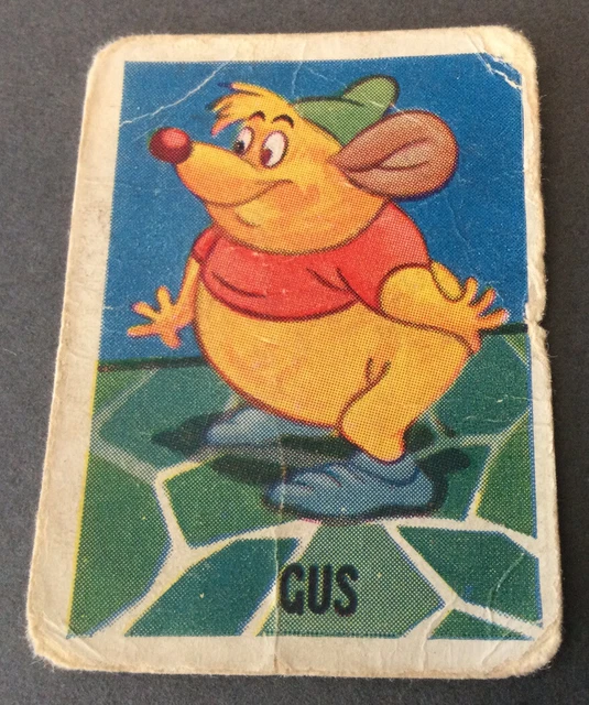 Vintage Trading Card No. 1 Gus Mouse Mickey’s Sweet Cigarettes Barratts 1950s