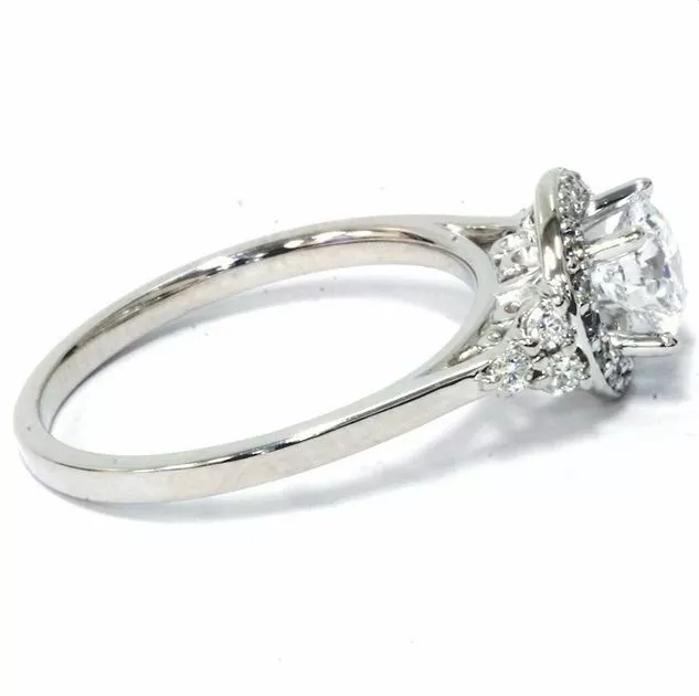 2.10CT WHITE ROUND Lab Created Diamond 925 Sterling Silver Engagement ...