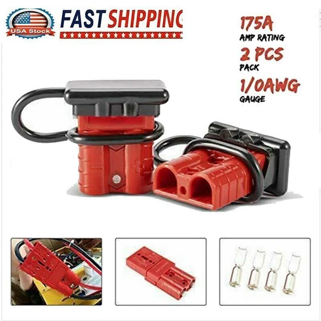 2x 175A Battery Quick Connect Wire Harness Plug Disconnect Winch Connector Kit