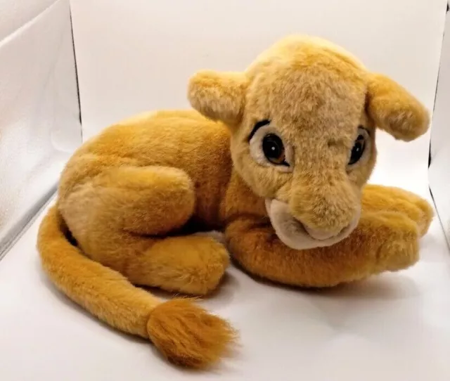 Vintage Disneyland Simba Plush Toy Stuffed Animal Walt Disney World Lion King