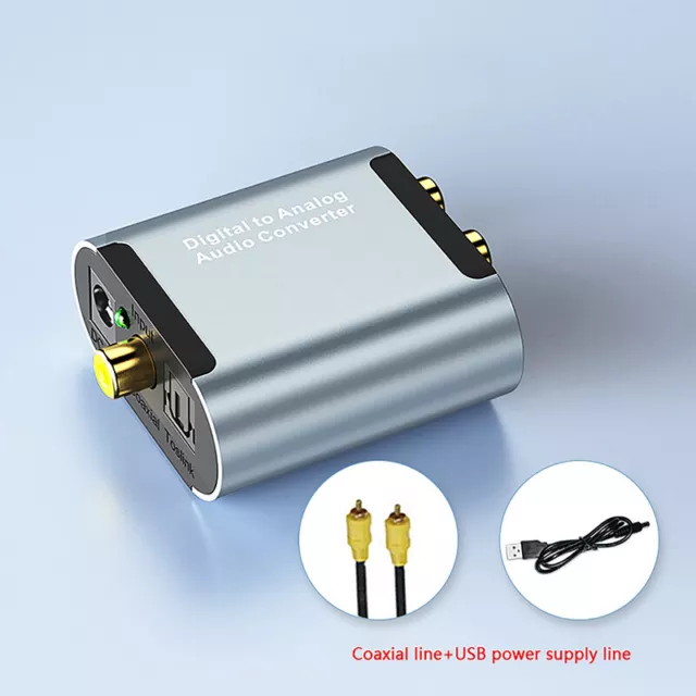 Digital Audio Adapter Coaxial Optical Fiber RCA To 3.5 Audio Converter