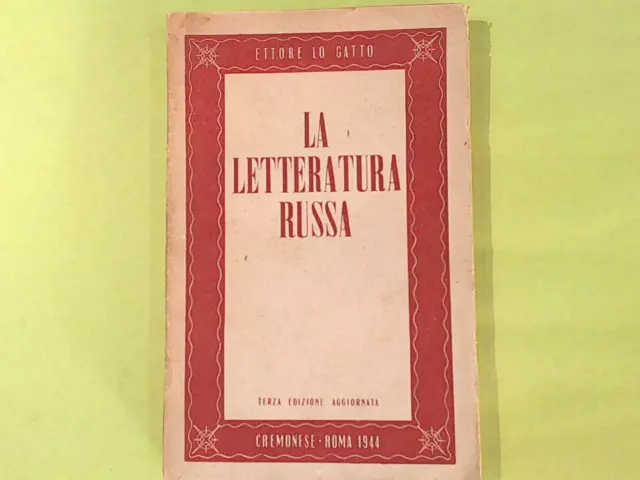 La Letteratura Russa Lo Gatto Cremonese 1944