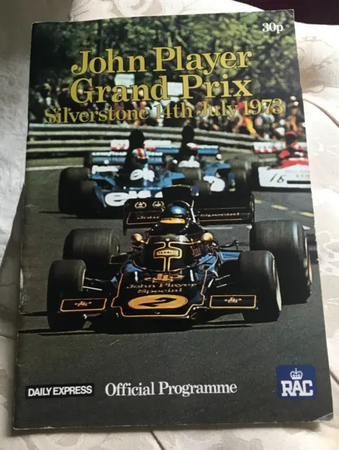 1973 JPS John Player programma Gran Premio di Gran Bretagna - Silverstone