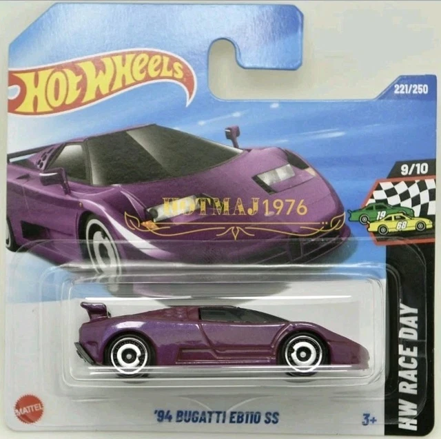 Hot Wheels 1/64 - Bugatti EB110 Bleu - Série Exotics #6/10 (2021) - Occasion En Excellent état