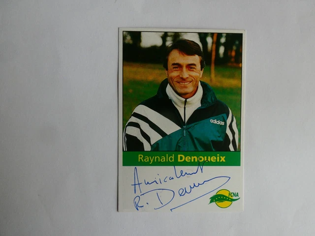 Photo Carte officielle dédicacée Reynald DENOUEIX F.C. NANTES Football