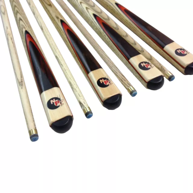 FULL ASH With Red Wood Flame Pool Snooker Billiard Cue Set of 4 Easter Gifts