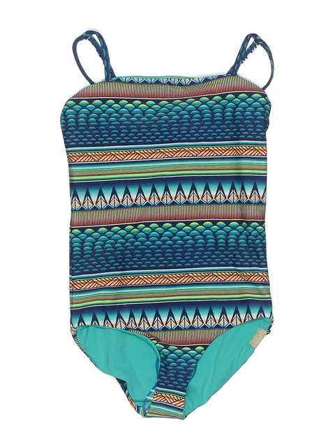 NWT Imsy Girls Green Reversible one-piece swimsuit 6