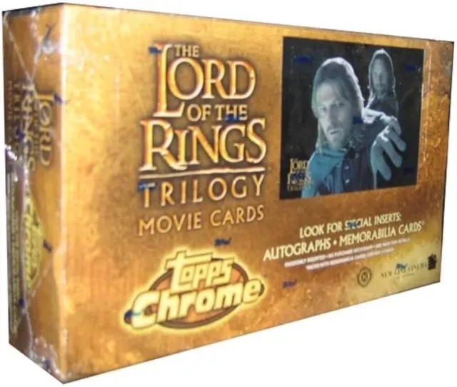 Herr der Ringe Trilogie Chrom Topps 2004 Auto Autogramm Kartenauswahl