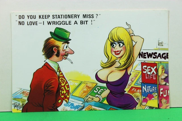 VINTAGE SAUCY SEASIDE Postcard BAMFORTH BLACK TRIANGLE NO 881 by taylor ...