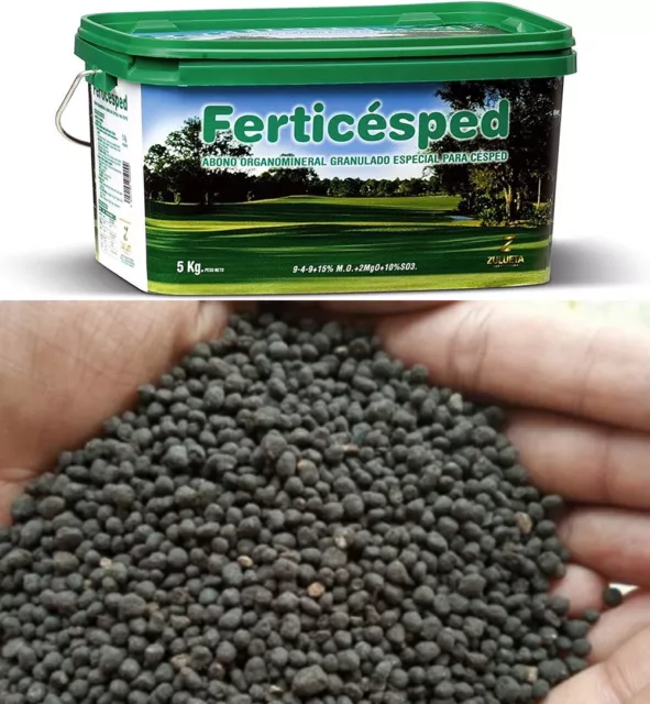 Zulueta Ferticesped Abono fertilizante organomineral granulado cesped 5kg/120m2