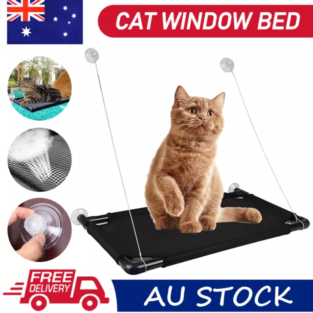 Pet Cat Window Hammock Perch Bed Hold Up To 60lbs Mounted Durable Seat AU NEW