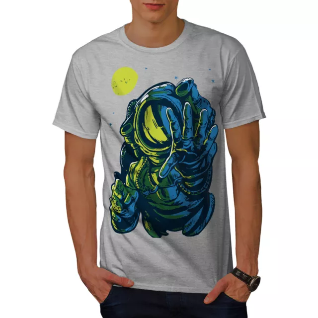 Wellcoda Astronaut Space Mens T-shirt, Cosmos Graphic Design Printed Tee