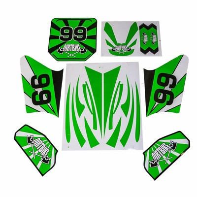 Hmparts HMParts Set Autocollants Pouce Vert Pit Bike Dirt Bike 