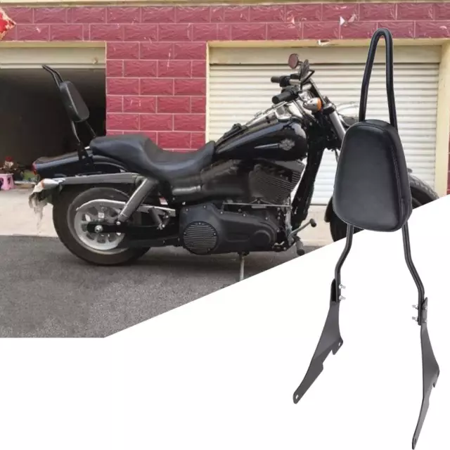 Passenger Backrest Sissy Bar Cushion For Harley Davidson XL883C/R XL1200R XLH883