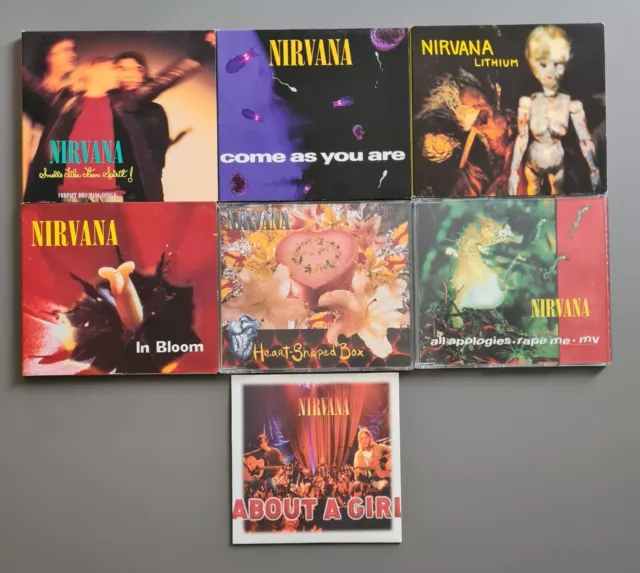 Nirvana x 7 CD singles