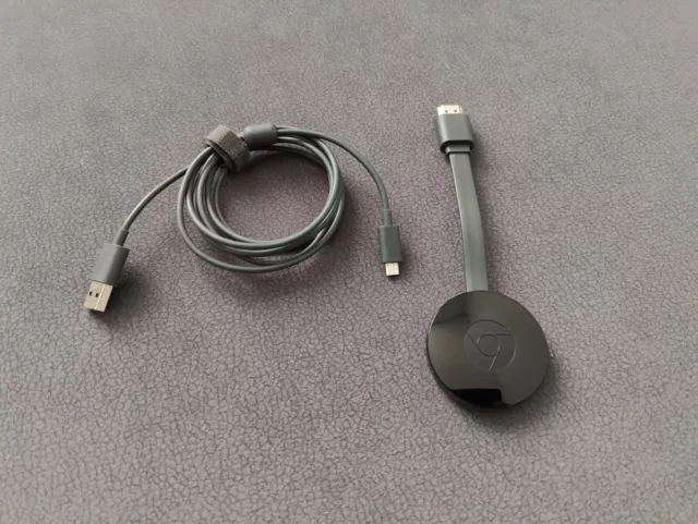 Google Chromecast (2. Generation) Digital Media Streamer - Schwarz