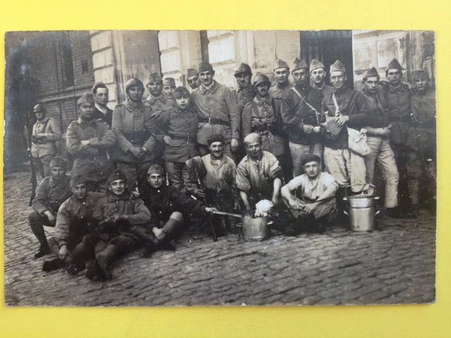 Carte Postale Photo Guerre Service MILITAIRE SOLDATS Uniforme du 171ème Régiment