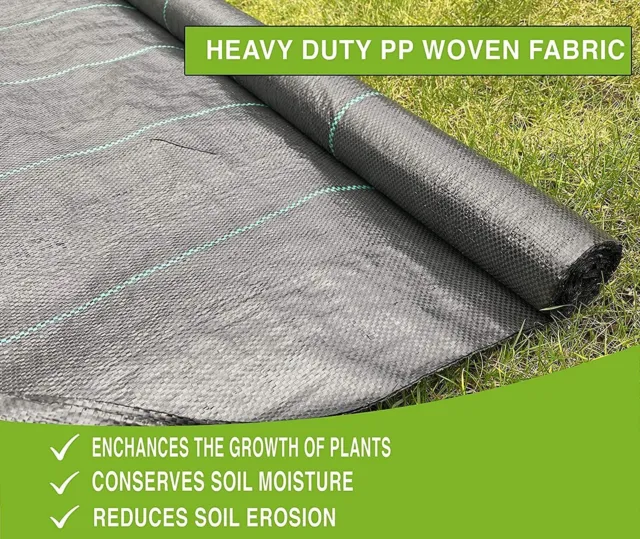 100GSM Membrace Weed Control Fabric Heavy Duty Landscape Mat Ground Cover Garden