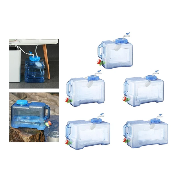 Conteneur D'Eau Pliable RISEPRO 10L Avec Robinet - Réservoir Portable Sans BPA Pour Camping, Randonnée, Camping-Car Et Urgences