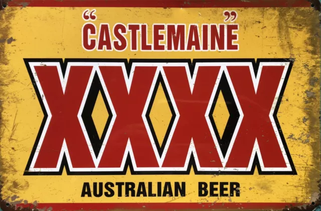 XXXX Beer Rustic Vintage Garage Metal Tin Signs Man Cave, Shed & Bar