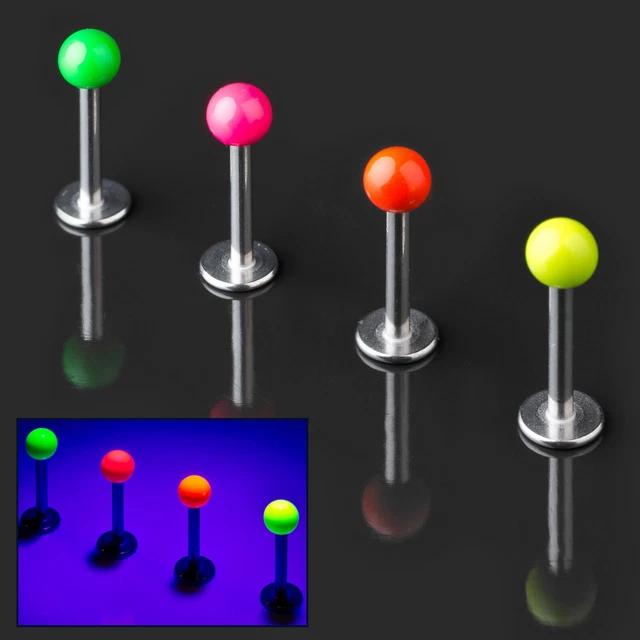 PIERCING SPINA LABRET Lèvre Naso Borchie Orecchio Helix Trago 21 - Foto 9