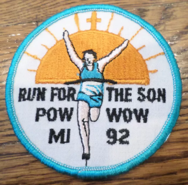Run For The Son Pow Wow Mi 1992 Royal Ranger Uniform Patch