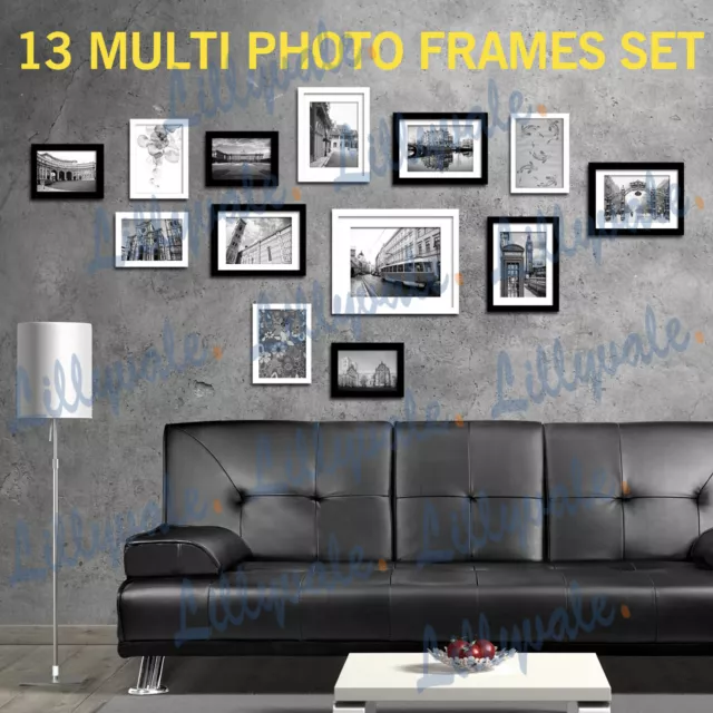 Photo Frames Large Multi Picture Wall Set 13PCS 125cm x 60cm Art Deco Home Gift