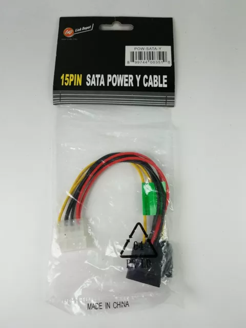 Cable de alimentación Y SATA de 15 pines Link Depot POW-SATA-Y