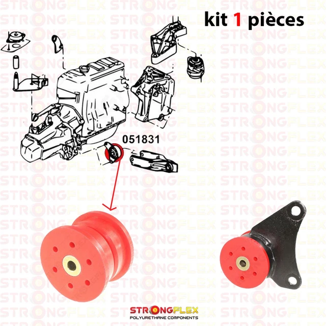 RIDEX 247E0590 Support Moteur Inférieur Arrière - Silentbloc Compatible Renault Laguna III