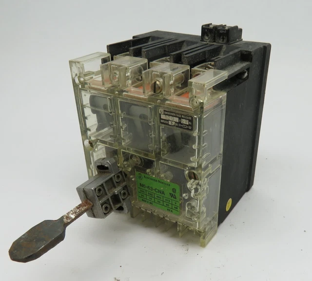 Klockner-Moeller N6-63-CNA Disconnect Switch 63A 3-Pole 600VAC USED