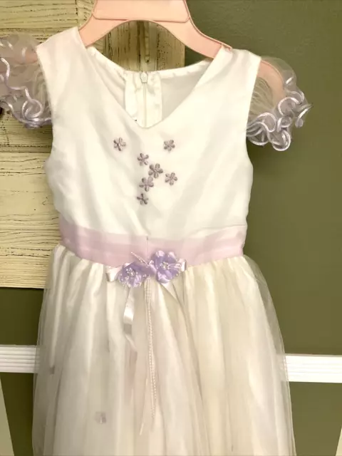 Fancy Little Girls Layered Easter Special Occasion Dress Size 6