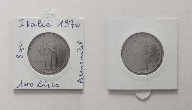 ITALIE PIÈCE DE monnaie de collection 100 lires de 1970 EUR 1,00
