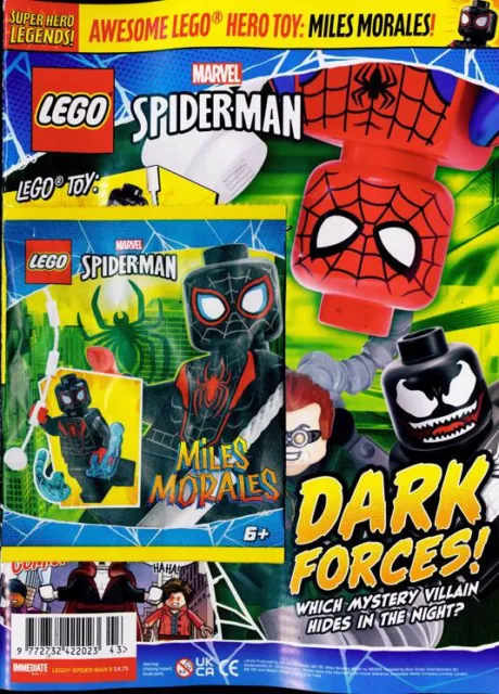 Lego Spider-Man Magazine #8 ~ 2024 ~ New With Miles Morales Minifigure!