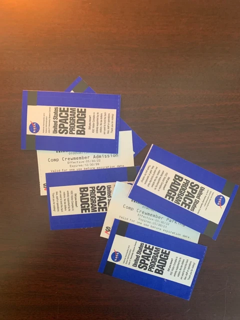 (6) Kennedy Space Center Visitor Complex Employee Admission Tickets w/Park Pass