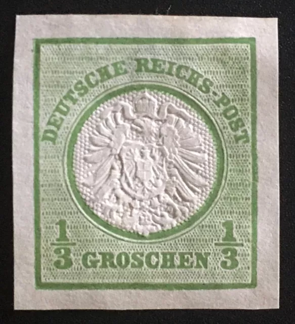 German Empire Error Stamp-1872 1/3 Groschen-Printed on both sides!