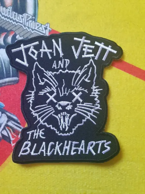 Joan Jett Shape Patch Gestickt Rock Lita Ford Battle Jacket Kutte 666