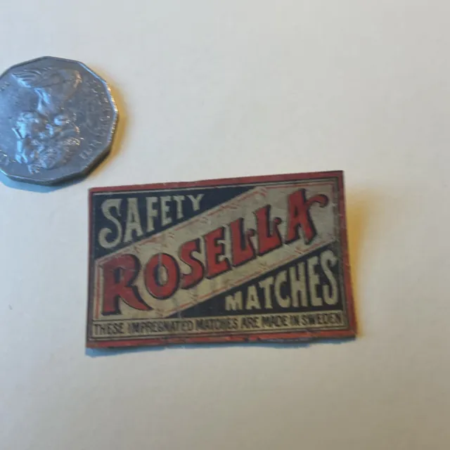 Vintage Matchbox Three Stars Safety Matches Strike on Box 10 Matches Black  Tips Match Box Tobacciana Made in Sweden 