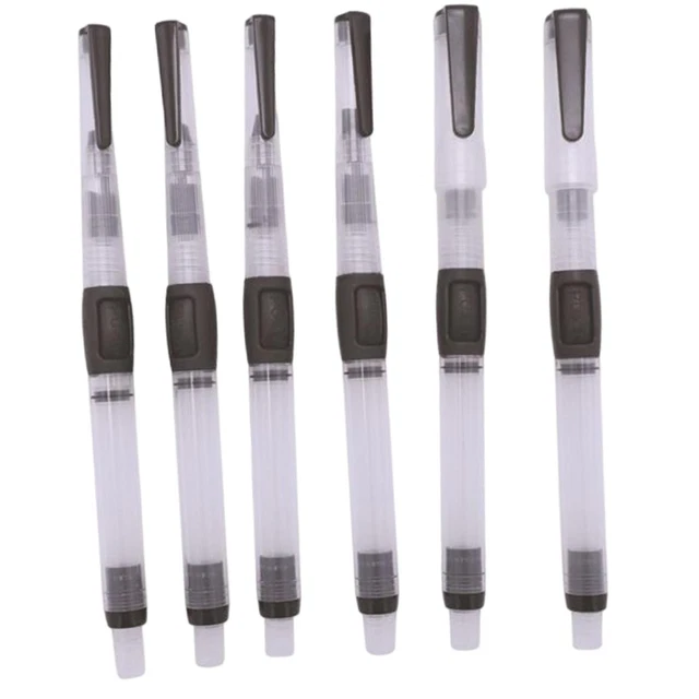 Kit Débutant Calligraphie Surcotto - 6 Stylos Noirs Avec 4 Pointes Différentes | Parfait Pour Bullet Journal Et Création
