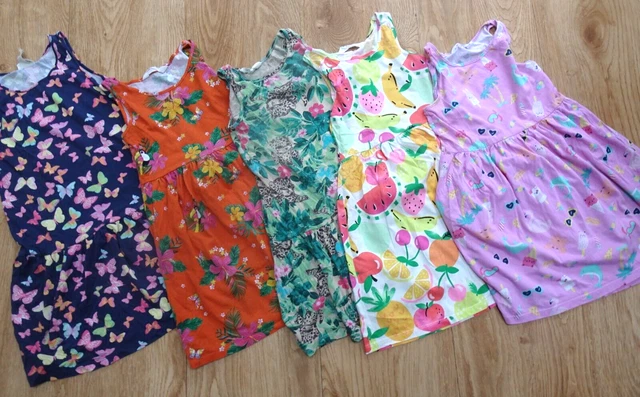 H&M bambine 5 pezzi abiti estivi pacchetto vestiti ETÀ 6 - 7 ANNI eccellente