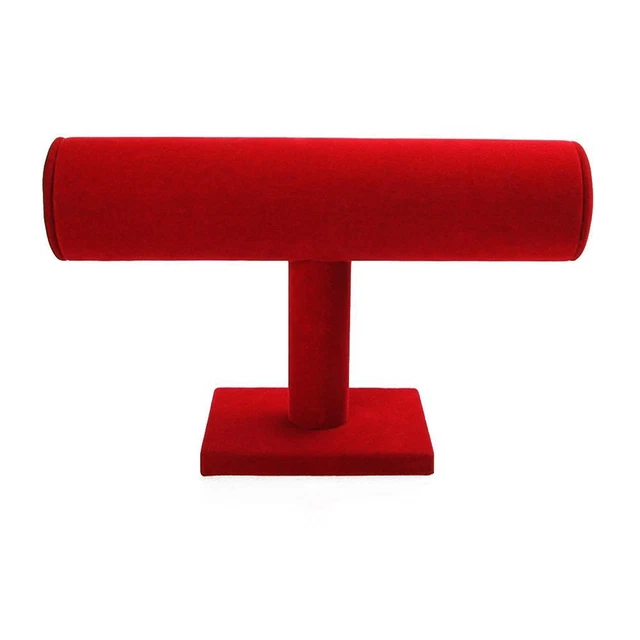 5pcs 9.1 inch Bracelet Jewelry  Chain Display Holder Organizer Rack(Red) FS2#