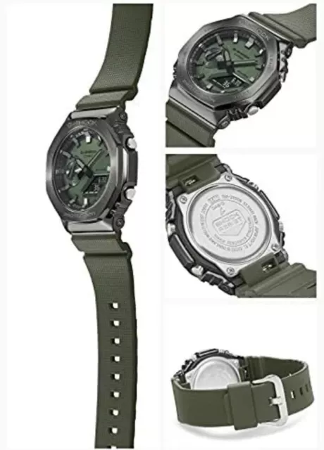 Casio G-SHOCK Quartz GM-2100B-3AJF Homme Montre Métal Couvert LED Vert Clair New 2