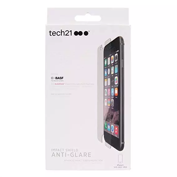 NEW - Tech21 Impact Shield Anti Glare Screen Protector iPhone 8 / iPhone 7