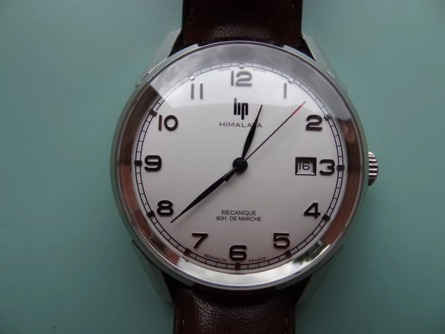 Montre Lip Mécanique Homme Des Années 50 - Cadran Champagne, Boîtier Plaqué Or - Fonctionne Bien