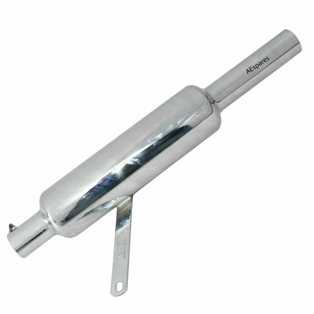 New short Exhaust Silencer Steel For Royal Enfield Bullet 500cc @Vi