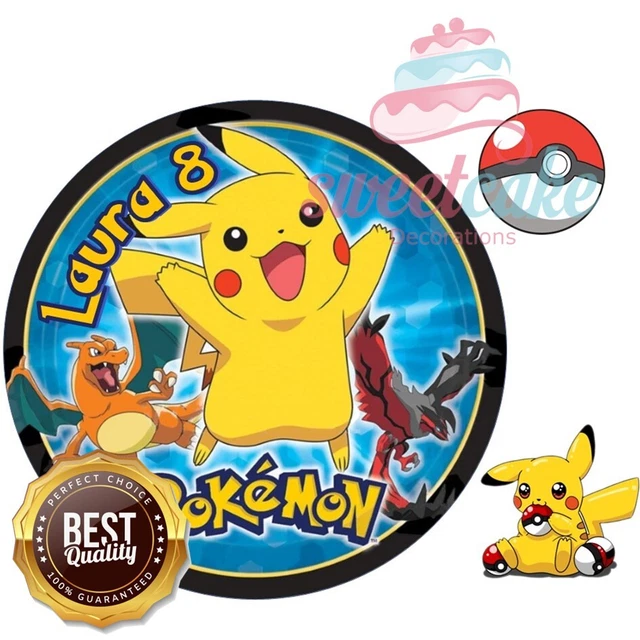 POKEMON CAKE \ Cupcake Toppers Personalised Edible Icing Sheet or Wafer